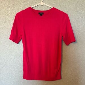 Ann Taylor Bold Pink Soft Knit Top XS